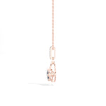 Princess-Cut Lab Grown Diamond Sculptural Pendant Kestrel Necklace 