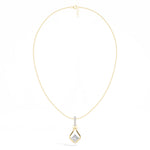 Princess-Cut Lab Grown Diamond Sculptural Pendant Kestrel Necklace 