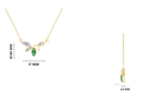Marquise & Round Lab Grown Diamond Cluster Marlena Pendant  
