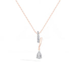 Pear Drop Lab Grown Diamond Pendant Wren Necklace