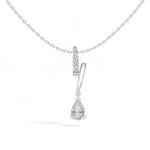 Pear Drop Lab Grown Diamond Pendant Wren Necklace