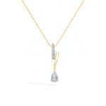 Pear Drop Lab Grown Diamond Pendant Wren Necklace