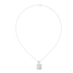 Gold 0 5Ct Princess Lab Grown Diamond Sabea Pendant