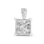 Gold 0 5Ct Princess Lab Grown Diamond Sabea Pendant
