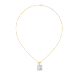 Gold 0 5Ct Princess Lab Grown Diamond Sabea Pendant