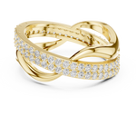 Gold Pave Twist Setting Round Lab Grown Diamond Elara Ring