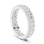 Gold Channel Band Round Lab Grown Diamond Selin Ring