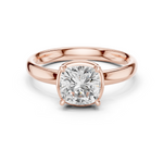 Gold 1 50Ct Solitaire Classic Cushion Lab Grown Diamond Ravix Ring