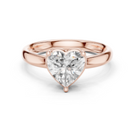Gold 1 50Ct Solitaire Classic Heart Lab Grown Diamond Zafyn Ring
