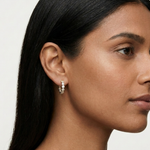 Gold 2Ct Rafael Lab Grown Diamond Hoop Earrings