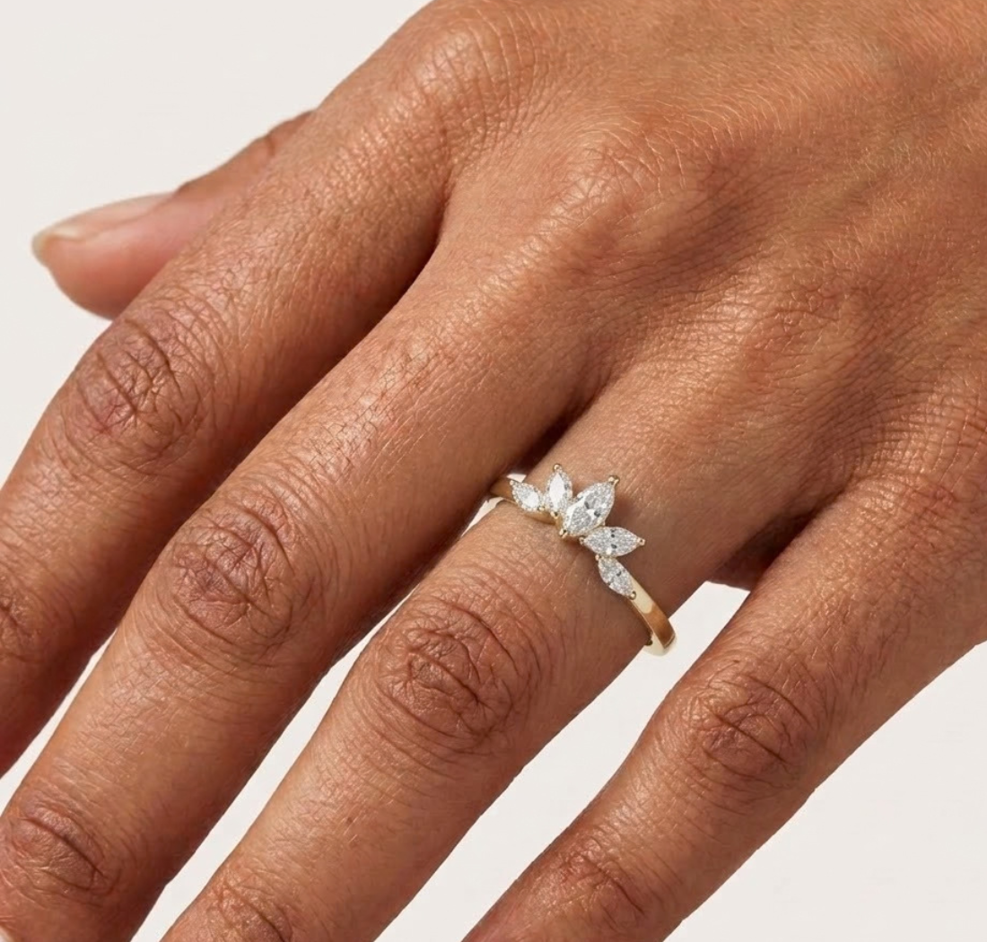 Marquise Crown Lab Grown Diamond Engagement Reyna Ring