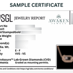 SGL certification for lab grown diamond jewellery