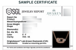 SGL certification for lab grown diamond jewellery