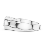 Gold 1 5Ct Bezel Setting Round Lab Grown Diamond Solix Ring