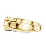 Gold 1 5Ct Bezel Setting Round Lab Grown Diamond Solix Ring