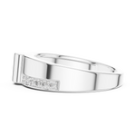 Gold Channel Set Round Lab Grown Diamond Morva Ring