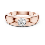 Gold Bezel Setting Round Lab Grown Diamond Kyren Ring