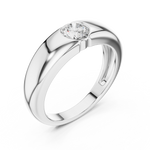 Gold Bezel Setting Round Lab Grown Diamond Kyren Ring