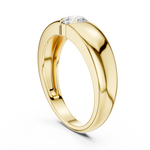 Gold Bezel Setting Round Lab Grown Diamond Kyren Ring