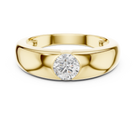 Gold Bezel Setting Round Lab Grown Diamond Kyren Ring