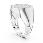 Gold 1Ct Pave Setting Round Lab Grown Diamond Nyxel Ring