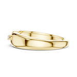 Gold Channel Setting Round Lab Grown Diamond Zevar Ring