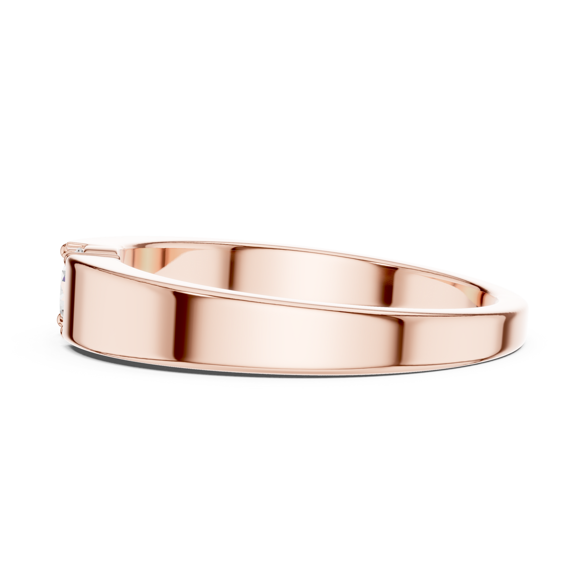 Gold Bezel Round Lab Grown Diamond Nexor Ring