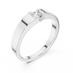 Gold Bezel Round Lab Grown Diamond Nexor Ring