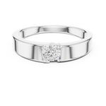 Gold Bezel Round Lab Grown Diamond Nexor Ring