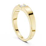 Gold Bezel Round Lab Grown Diamond Nexor Ring
