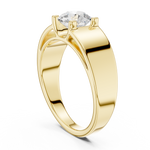 Gold 1Ct Solitaire Round Lab Grown Diamond Orvix Ring