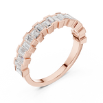 Gold Eternity Baguette Band Lab Grown Diamond Azora Ring