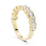 Gold Eternity Baguette Band Lab Grown Diamond Azora Ring