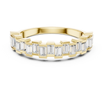 Gold Eternity Baguette Band Lab Grown Diamond Azora Ring
