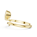 Gold 1Ct Solitaire Bezel Pear Lab Grown Diamond Oryxe Ring