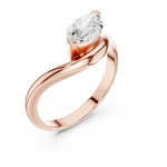 Gold Solitaire Marquise Lab Grown Diamond Arlen Ring