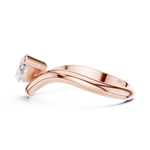 Gold Solitaire Marquise Lab Grown Diamond Arlen Ring