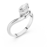 Gold Solitaire Marquise Lab Grown Diamond Arlen Ring