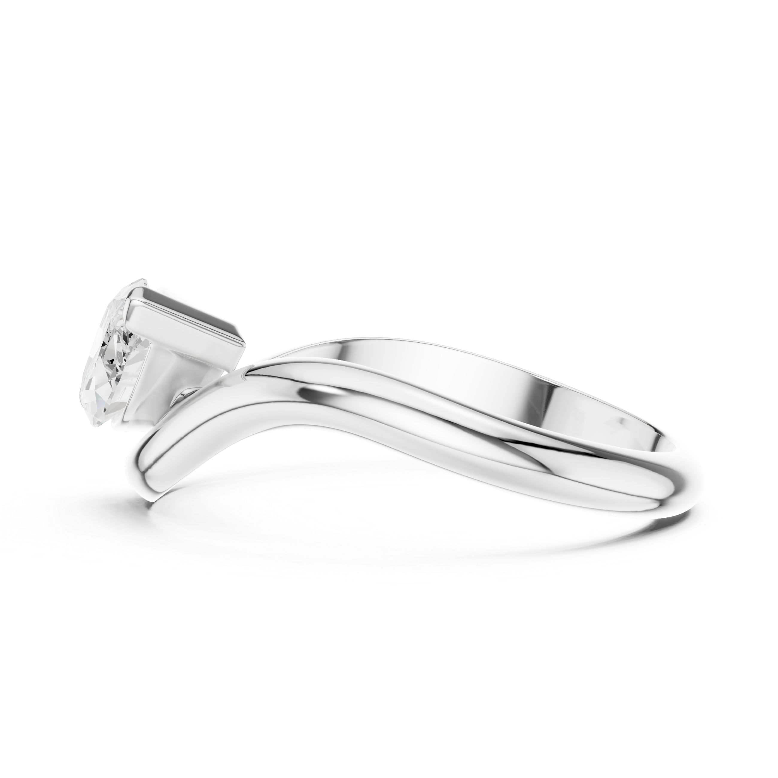 Gold Solitaire Marquise Lab Grown Diamond Arlen Ring
