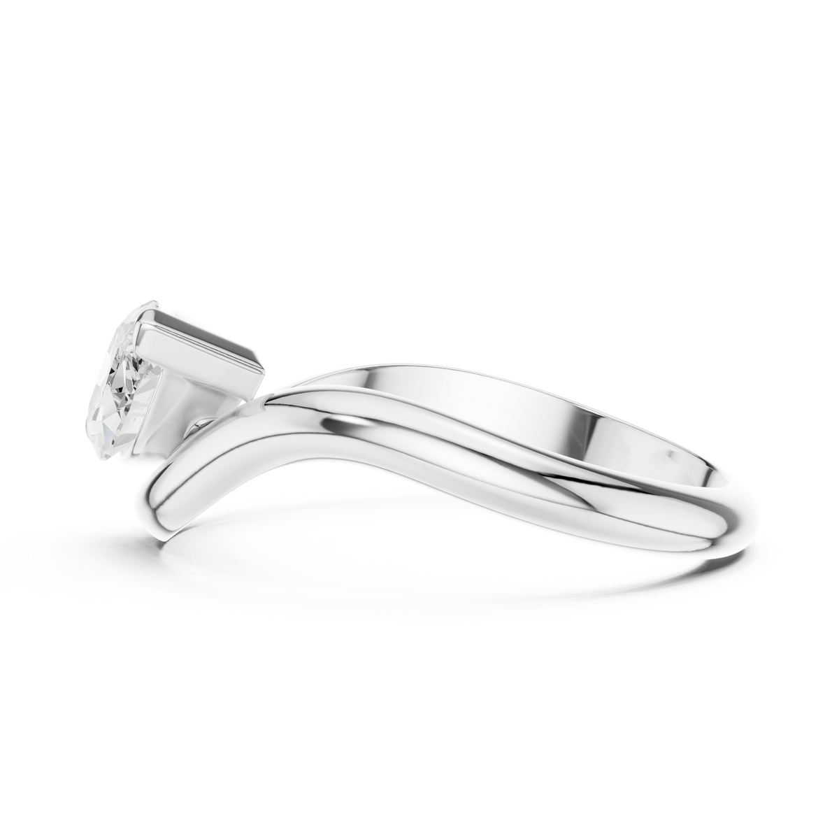 Gold Solitaire Marquise Lab Grown Diamond Arlen Ring