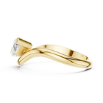 Gold Solitaire Marquise Lab Grown Diamond Arlen Ring