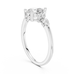 Gold 1Ct Prong Pear Lab Grown Diamond Ilvyn Ring