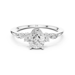 Gold 1Ct Prong Pear Lab Grown Diamond Ilvyn Ring