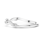 Gold Collet Band Marquise Lab Grown Diamond Lomix Ring