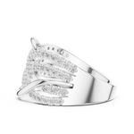 Gold Infinity Pave Round Lab Grown Diamond Seriq Ring