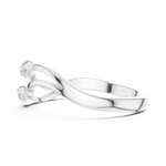 Gold Classic Band Round Lab Grown Diamond Caeli Ring