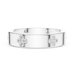 Gold Floral Band Round Lab Grown Diamond Zyvra Ring