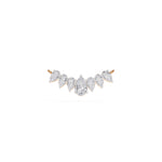 Rose Gold 1 50Ct Graduated Prong Pear Lab Grown Diamond Qyra Mangalsutra
