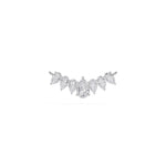 White Gold 1 50Ct Graduated Prong Pear Lab Grown Diamond Qyra Mangalsutra