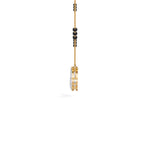 Yellow Gold 1 50Ct Graduated Prong Pear Lab Grown Diamond Qyra Mangalsutra